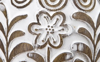 Ozdoba Jajko 10 cm biało-brazowe AP143947