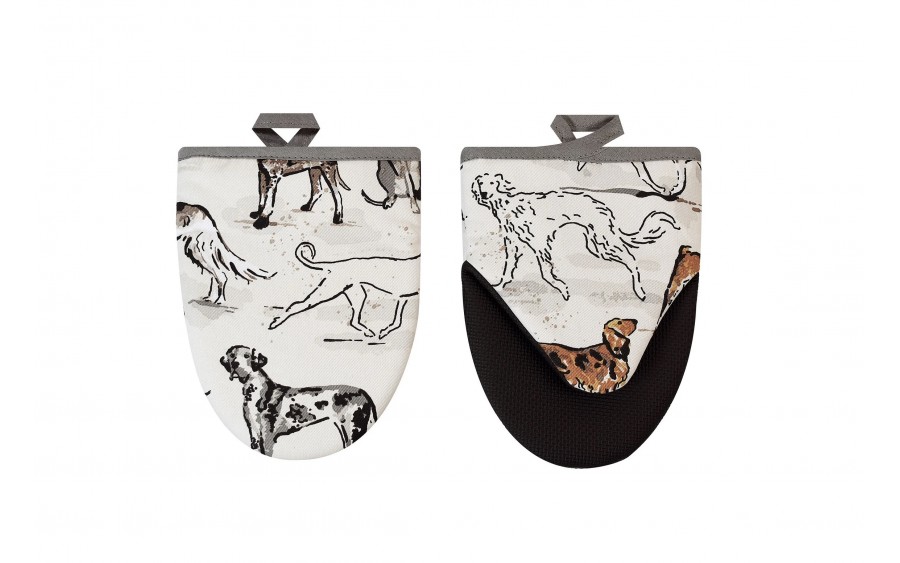 Komplet 2 rękawic kuchennych Country Dogs 7CYDG022