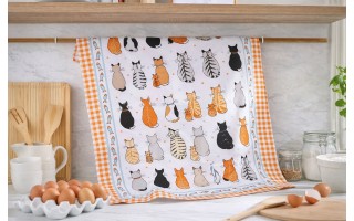 Ściereczka kuchenna 48x74 cm Cats in Waiting 022CTWA