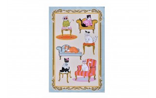 Ściereczka kuchenna 48x74 cm Cool Cats 022CLCT