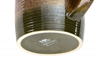 Duży Kubek ceramiczny 1 L Ombres Insta  brązowo-zielony
