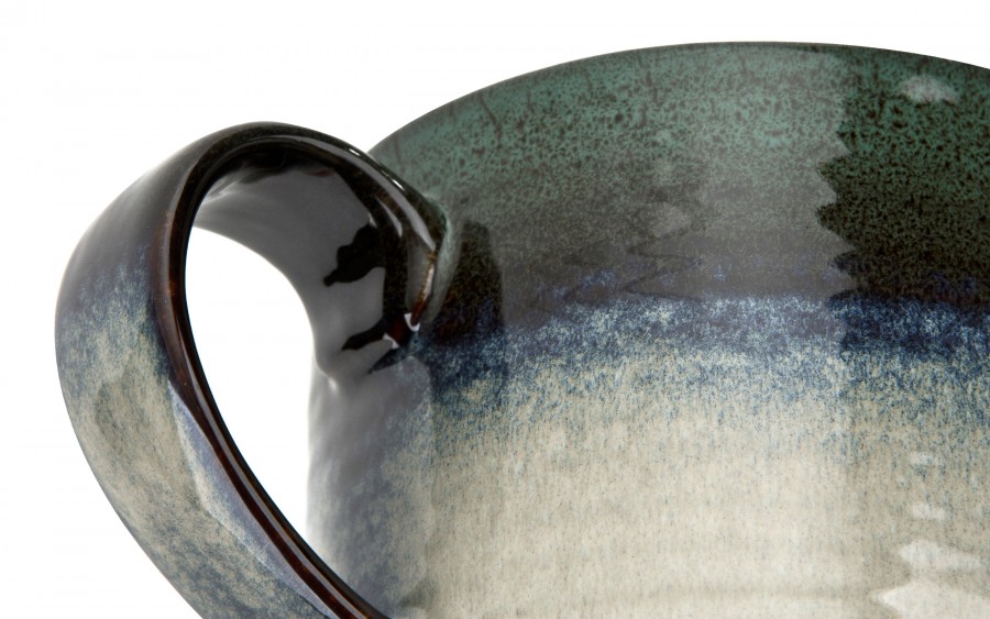 Duży Kubek ceramiczny 1 L Ombres Turquoise