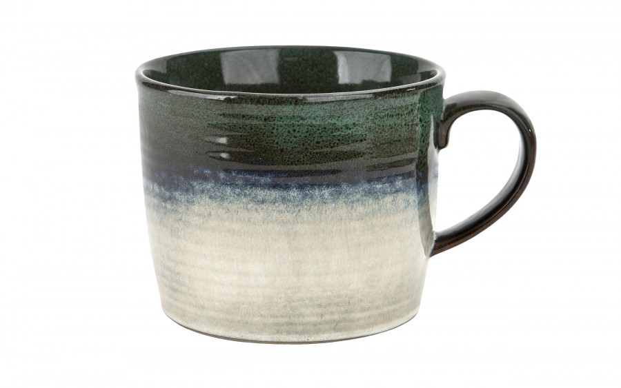 Duży Kubek ceramiczny 1 L Ombres Turquoise