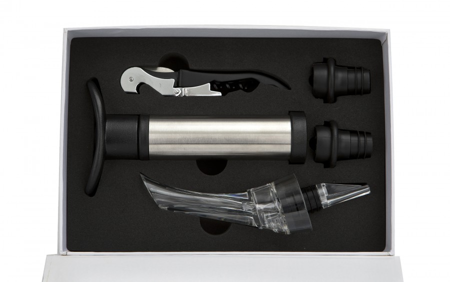 Zestaw do wina Hinz w białym pudełku AW61