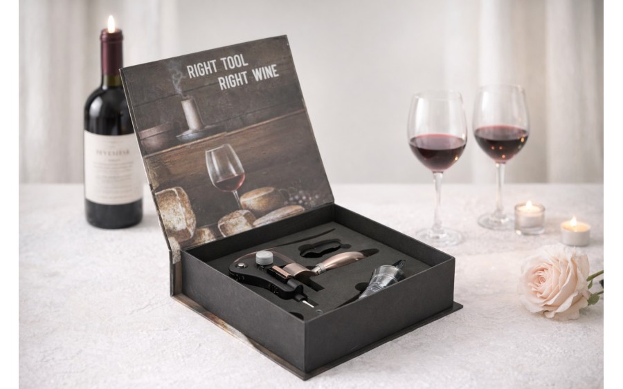 Zestaw do wina Hinz w ozdobnym pudełku AW61