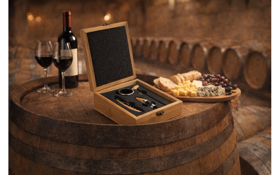 Zestaw do wina Hinz w jasnym pudełku AW66