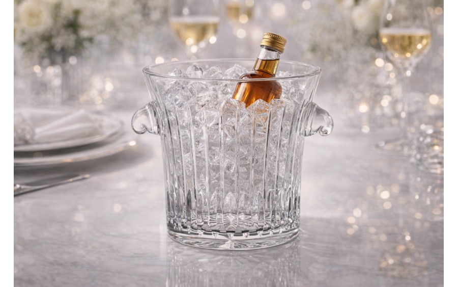 Pojemnik na lód kryształowy 14 cm