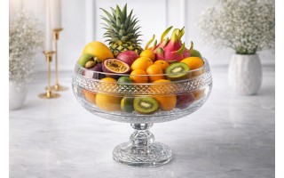 Owocarka kryształowa 25,5 cm Violetta