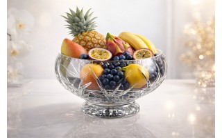 Owocarka kryształowa 25 cm Zawiercie 823-2432