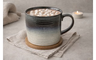 Duży Kubek ceramiczny 1 L Ombres Blue