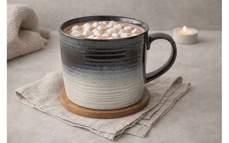 Duży Kubek ceramiczny 1 L Ombres Blue