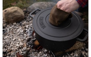 Skórzane uchwyty do patelni 2 sztuki Skottsberg