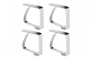 Klipsy do obrusu 4 szt. nierdzewne