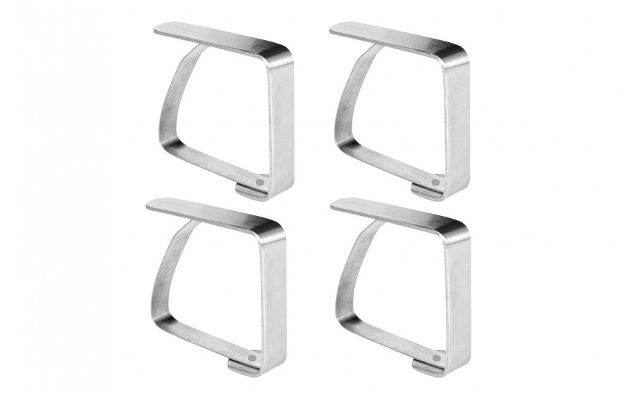 Klipsy do obrusu 4 szt. nierdzewne