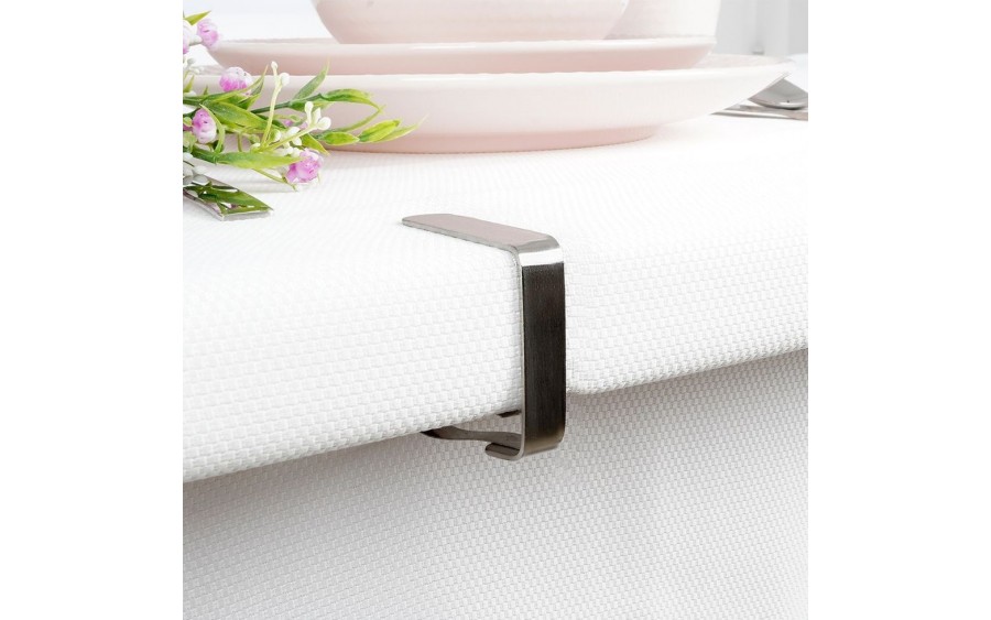 Klipsy do obrusu 4 szt. nierdzewne