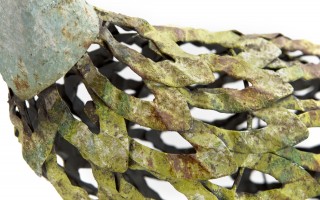 Figurka dekoracyjna Gęś 58 cm metalowa kolorowa