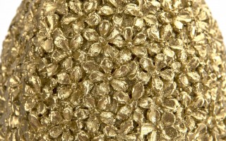 Ozdoba Jajko 10 cm złote GJ0386 z tworzywa