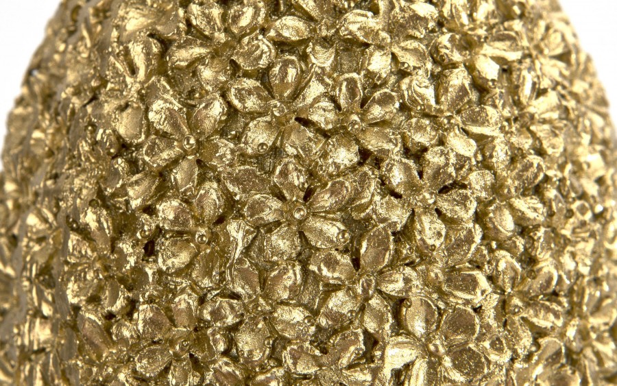 Ozdoba Jajko 10 cm złote GJ0386 z tworzywa