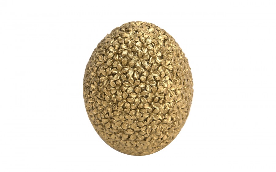 Ozdoba Jajko 11 cm złote GJ0387 z tworzywa