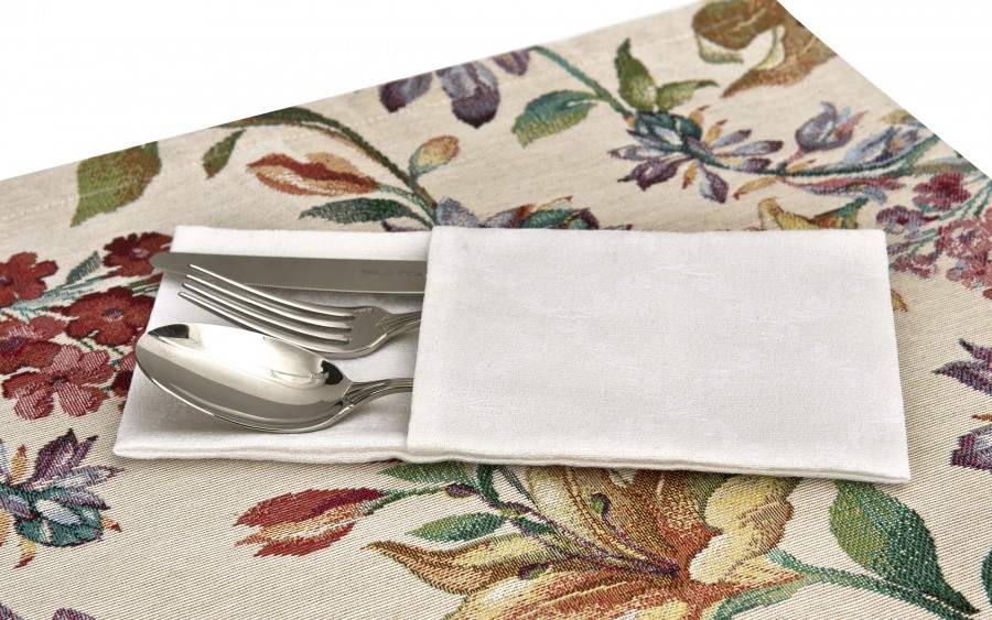 Pokrowiec na sztućce Veneto 099 Cream