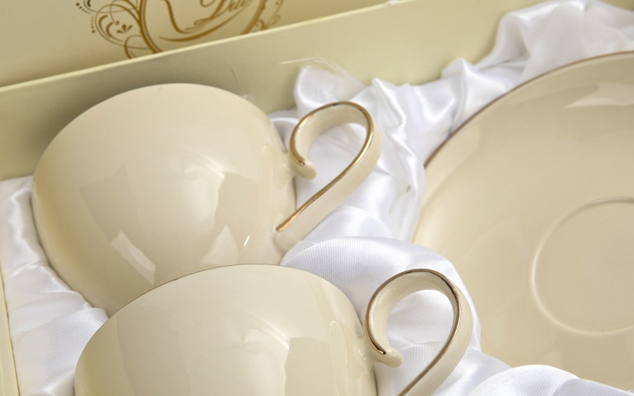 Komplet 2 filiżanek 300 ml + spodki Victoria