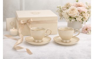 Komplet 2 filiżanek 300 ml + spodki Victoria