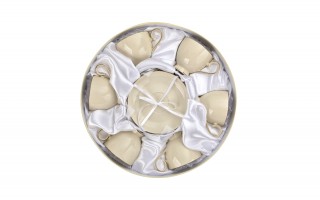 Komplet 6 filiżanek 300 ml + spodki Victoria