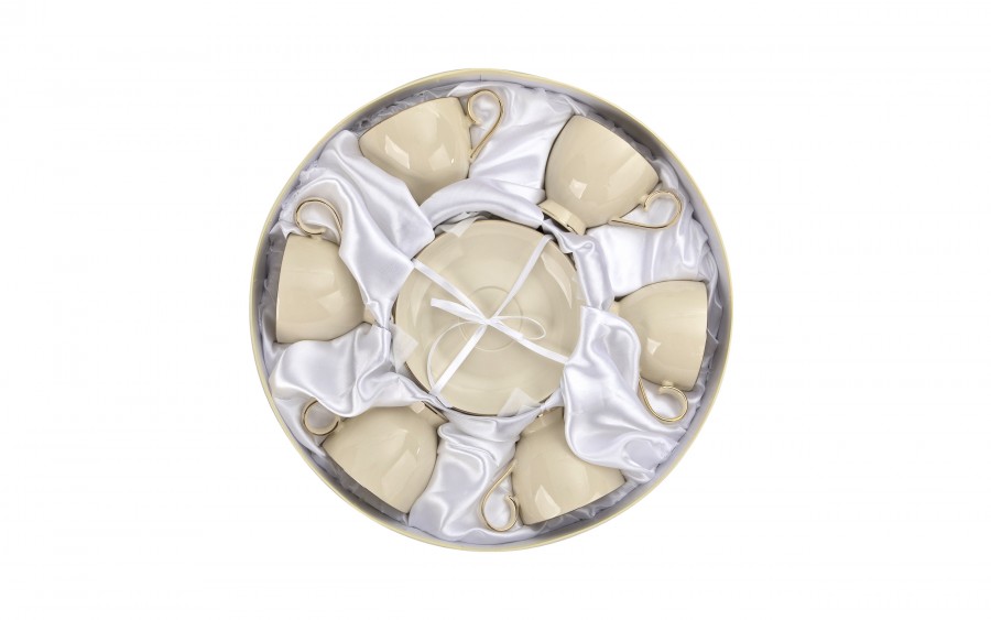 Komplet 6 filiżanek 300 ml + spodki Victoria