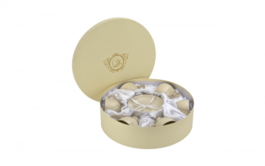 Komplet 6 filiżanek 300 ml + spodki Victoria