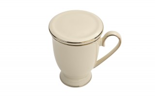 Kubek porcelanowy 400 ml z zaparzaczem Victoria