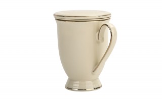 Kubek porcelanowy 400 ml z zaparzaczem Victoria