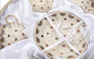 Komplet 6 filiżanek 260 ml + spodki Casablanca