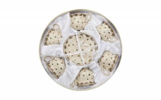 Komplet 6 filiżanek 260 ml + spodki Casablanca