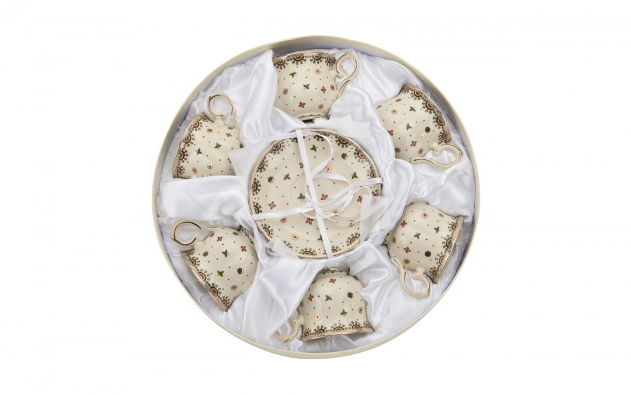 Komplet 6 filiżanek 260 ml + spodki Casablanca