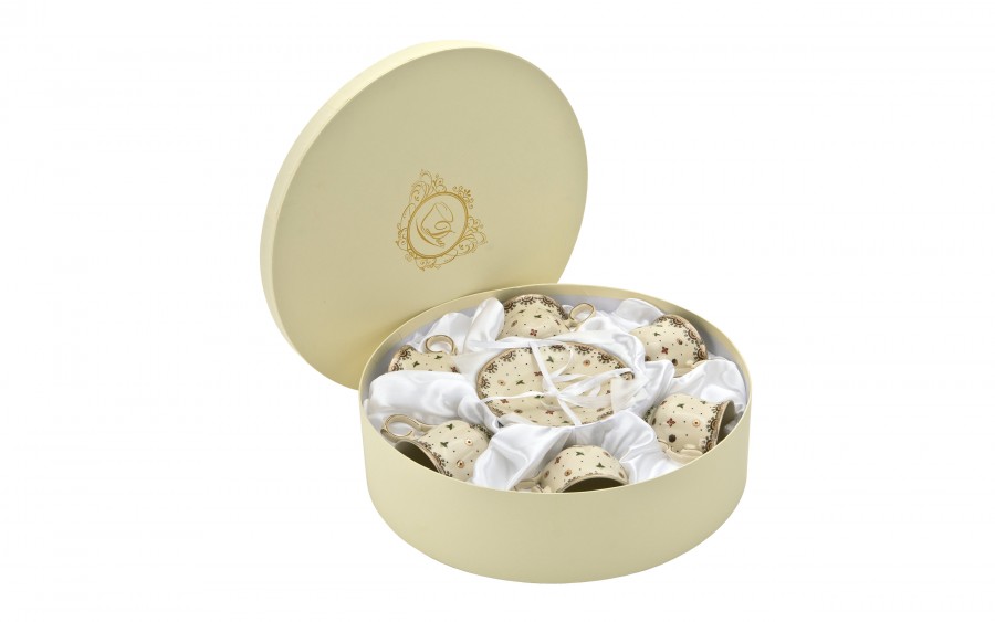 Komplet 6 filiżanek 260 ml + spodki Casablanca