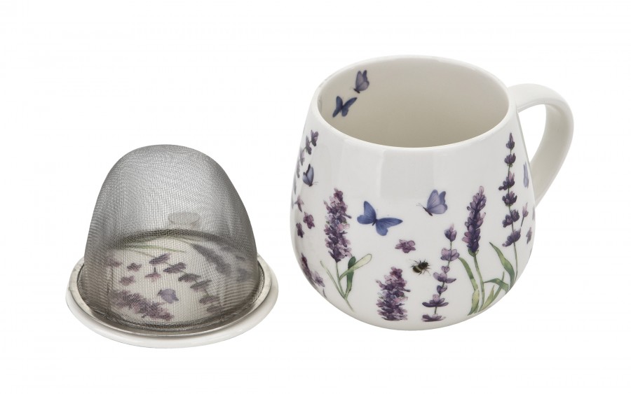 Kubek baryłka z zaparzaczem 430 ml Lavender