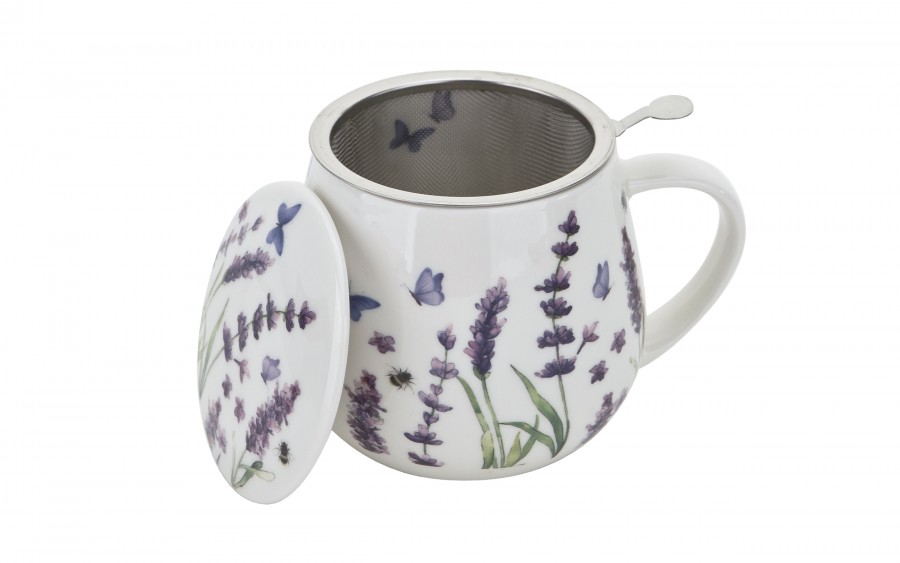 Kubek baryłka z zaparzaczem 430 ml Lavender