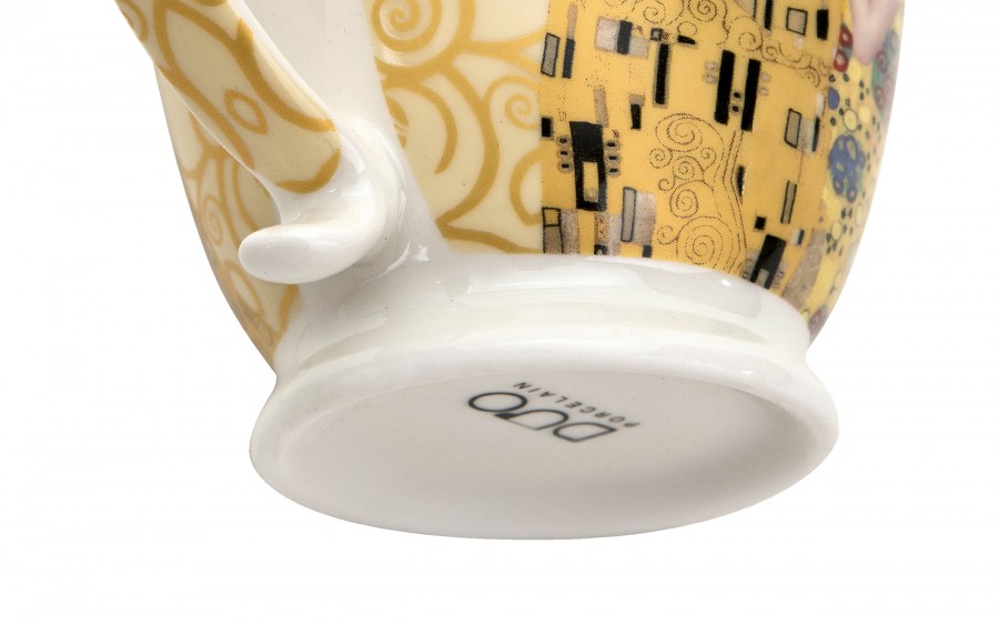 Kubek porcelanowy 480 ml The Kiss Ecru