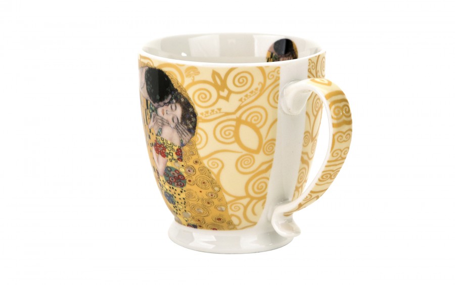 Kubek porcelanowy 480 ml The Kiss Ecru