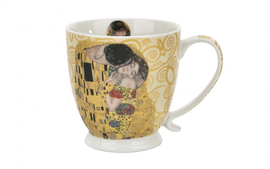 Kubek porcelanowy 480 ml The Kiss Ecru