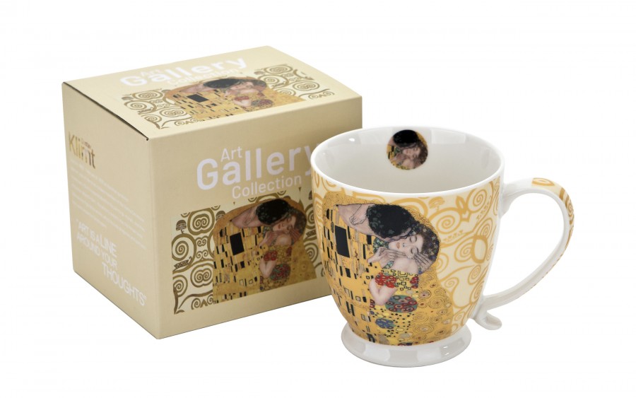 Kubek porcelanowy 480 ml The Kiss Ecru