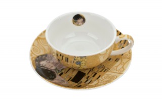 Filiżanka z dzbankiem i zaparzaczem Tea for One The Kiss Ecru