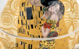 Filiżanka z dzbankiem i zaparzaczem Tea for One The Kiss Ecru