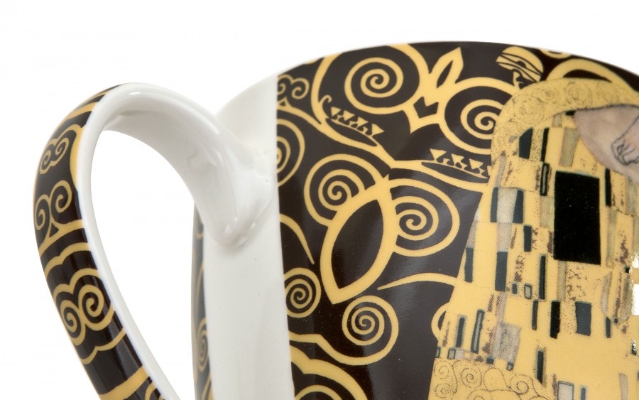 Kubek porcelanowy 480 ml The Kiss Brown