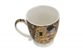 Kubek porcelanowy 480 ml The Kiss Brown