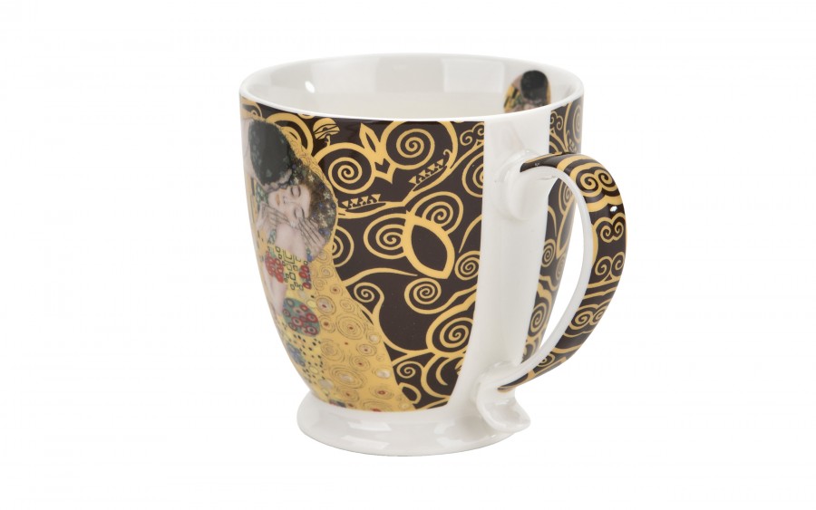 Kubek porcelanowy 480 ml The Kiss Brown