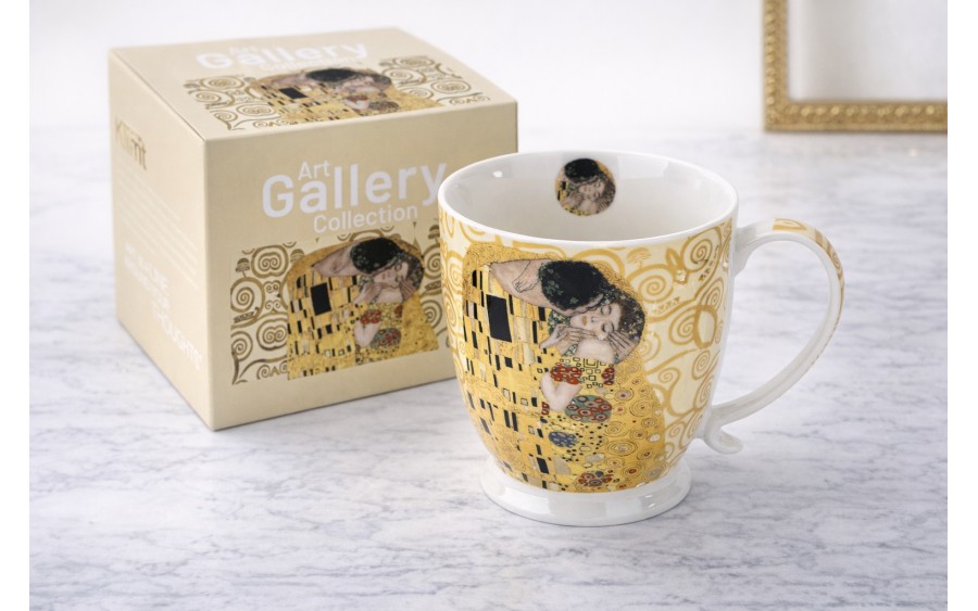 Kubek porcelanowy 480 ml The Kiss Ecru