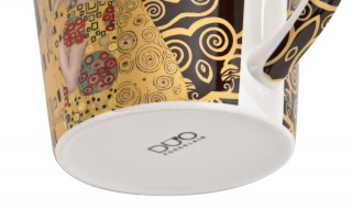 Kubek porcelanowy 600 ml prosty The Kiss Brown