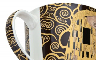 Kubek porcelanowy 600 ml prosty The Kiss Brown