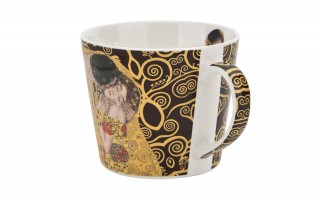 Kubek porcelanowy 600 ml prosty The Kiss Brown